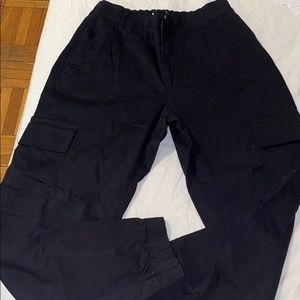Black cargo pants